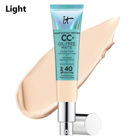 LIGHT | IT Cosmetics CC+ Cream Natural Matte - NIB - Picture 1 of 9